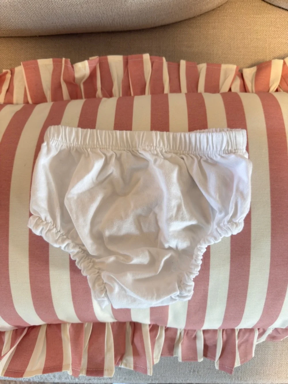 Hatley White Bloomer Diaper Cover